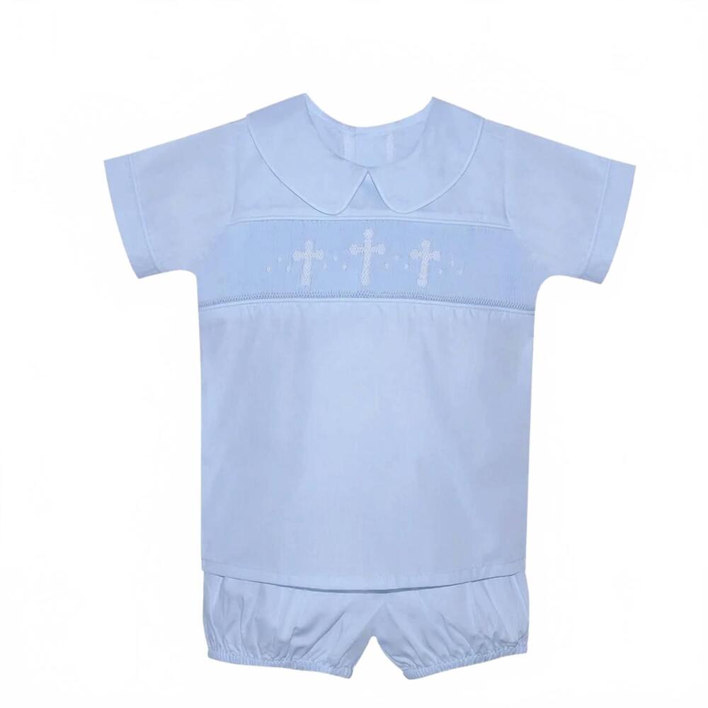 NEW REMEMBER NGUYEN kid's madison short set in blue